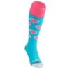 Brabo Hockeysokken Hearts Aqua Pink