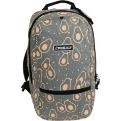 Brabo Fun Avacado Backpack Hockeytas Junior Grey