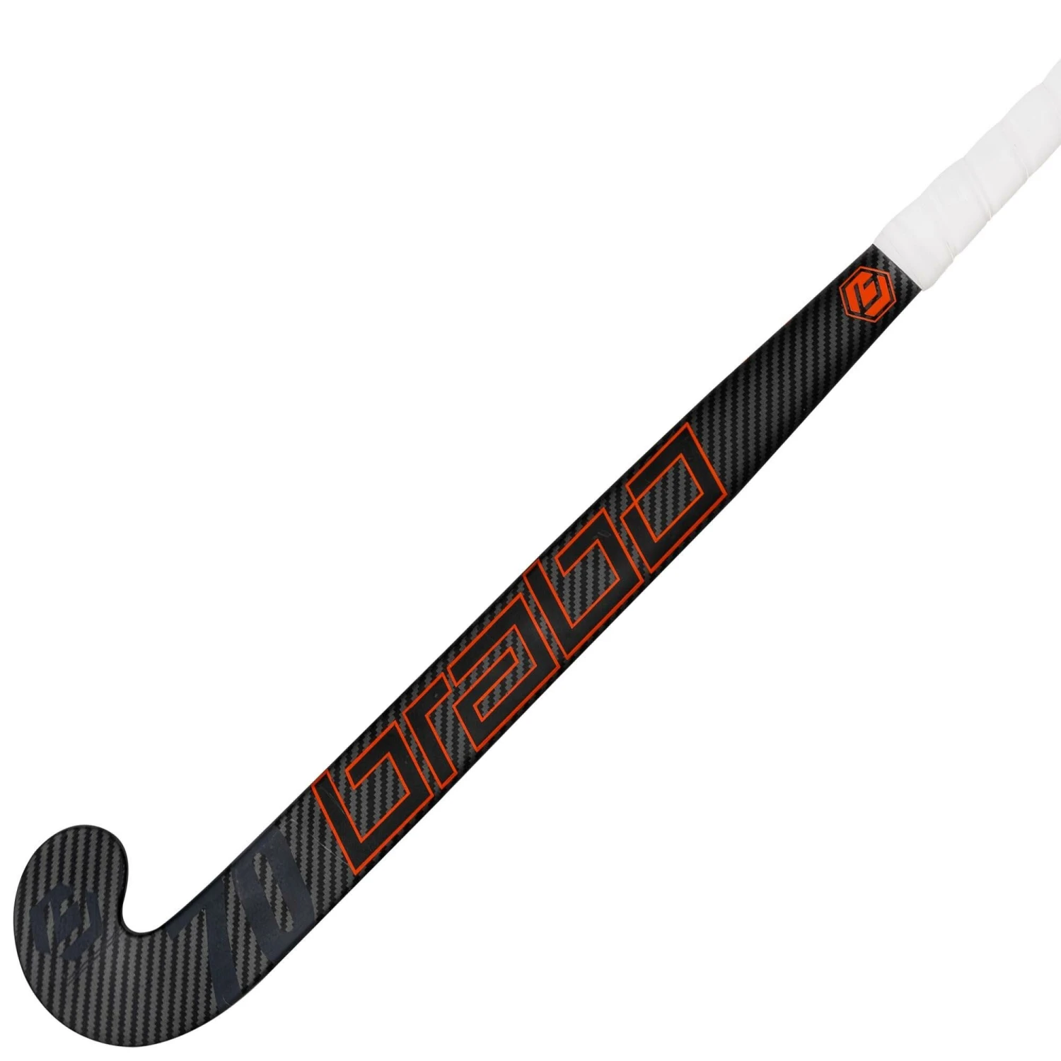 Brabo Traditional Carbon 70 LB hockeystick black orange Brabo Traditional Carbon 70 LB Hockeystick Black Orange -Hockey Wereld 129897 000 02 1