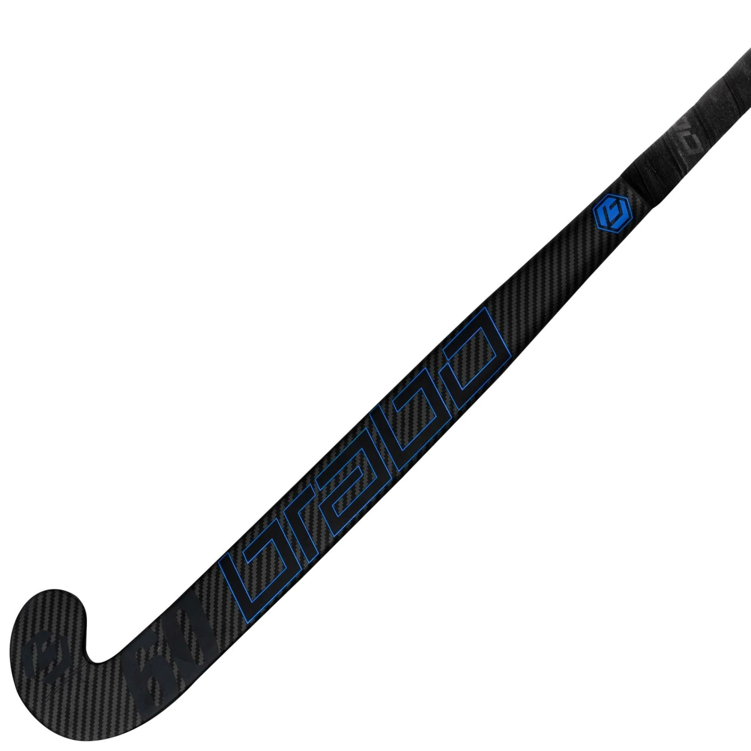 Brabo Traditional Carbon 60 CC hockeystick black blue Brabo Traditional Carbon 60 CC Hockeystick Black Blue -Hockey Wereld 129899 000 02 1
