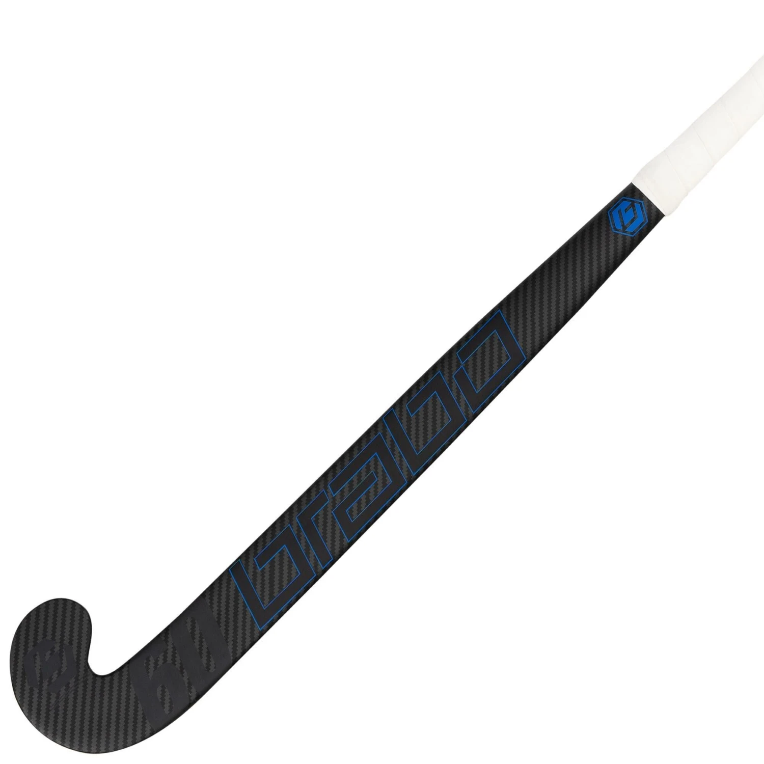 Brabo Traditional Carbon 60 LB hockeystick black blue Brabo Traditional Carbon 60 LB Hockeystick Black Blue -Hockey Wereld 129900 000 02 2