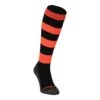 Brabo Rugby Hockeysokken Black Neon Orange