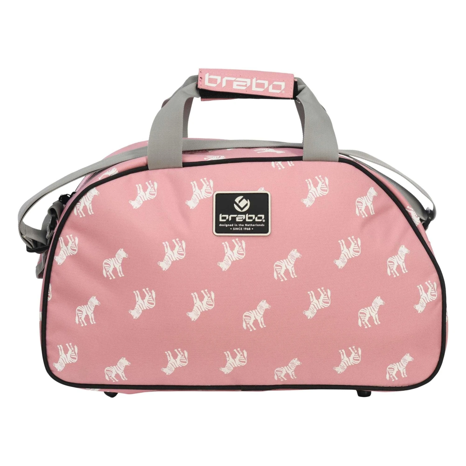 Brabo Shoulderbag Zebra hockeytas soft pink Brabo Shoulderbag Zebra Hockeytas Soft Pink -Hockey Wereld 130045 700 02 1